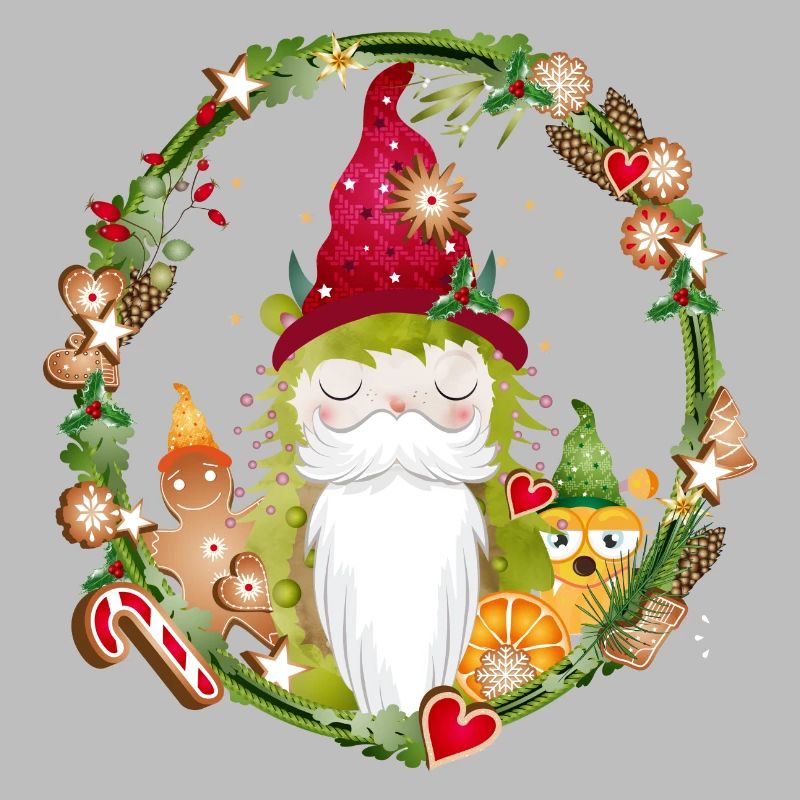 Petits monstres gnomes dans un décor de Noël