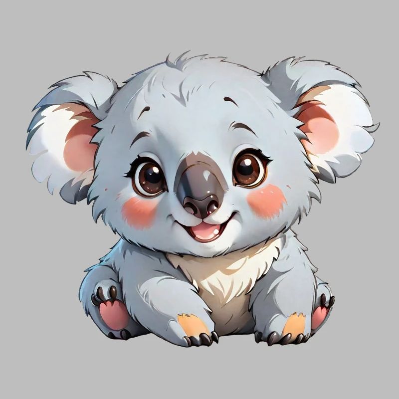Koala de dessin animé mignon