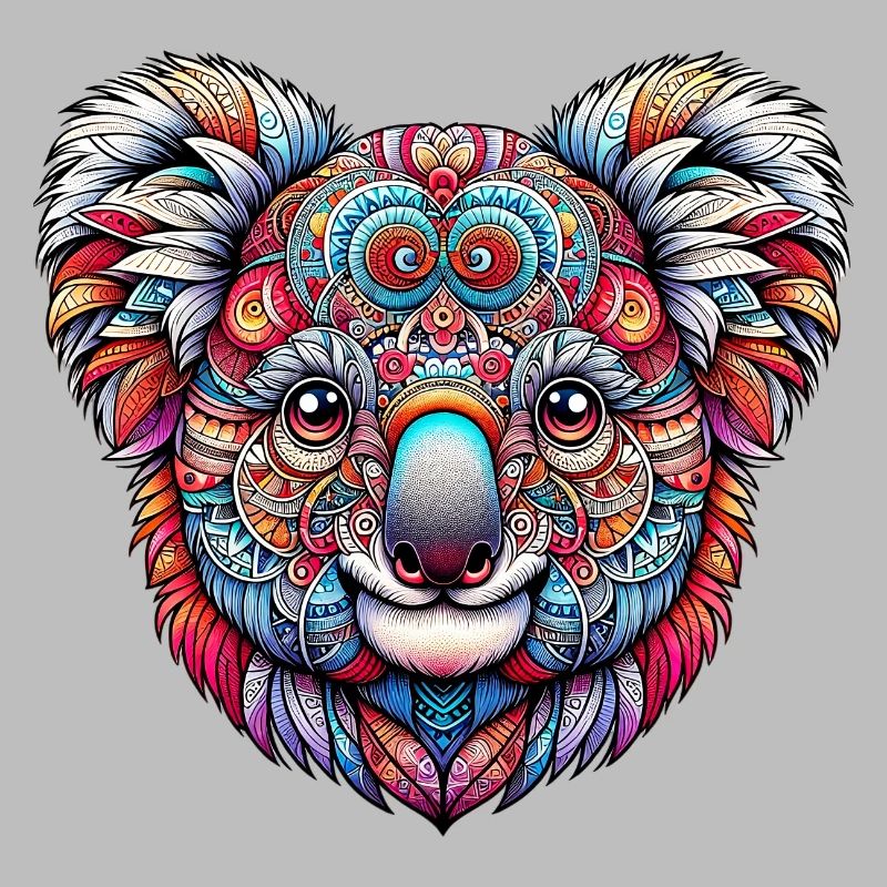 Koala décoré de Mandalas