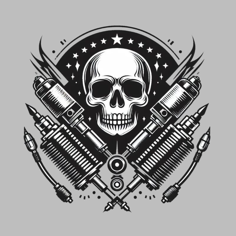 Conception de crâne de motard 1
