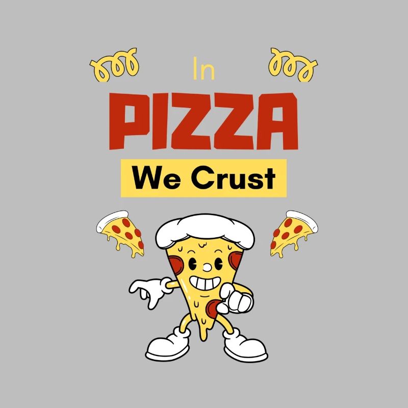 In der Pizza machen wir eine Kruste