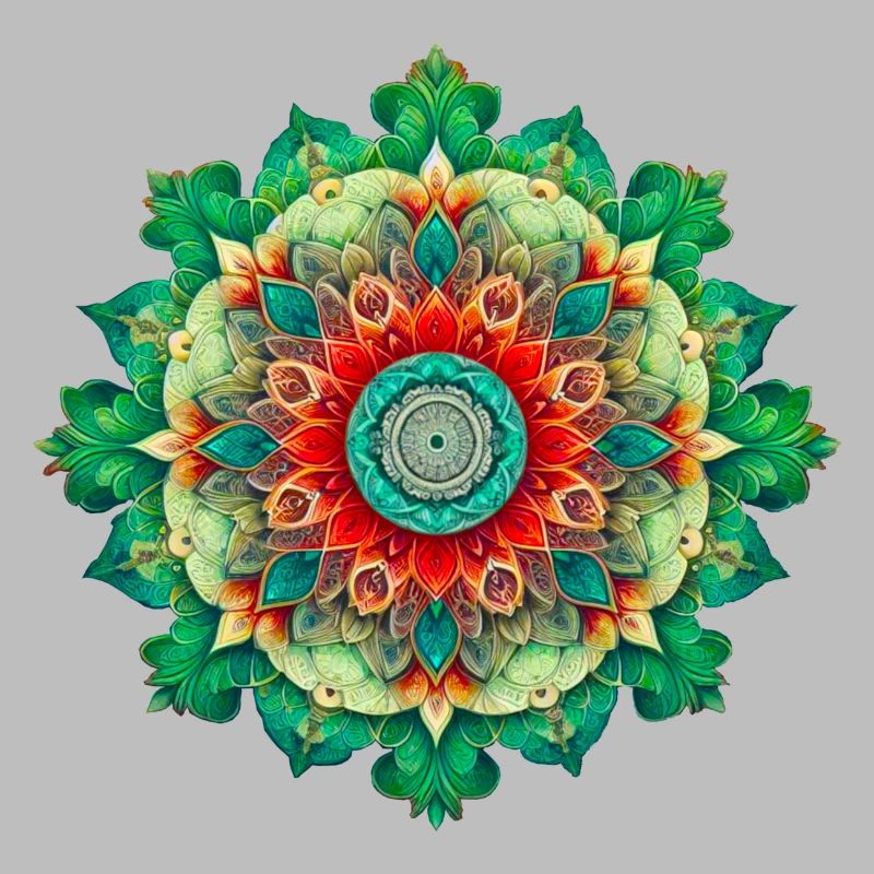 Mandala de Fleurs Kaléidoscope
