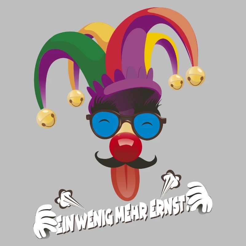 Bunter Jester mit Gläsern