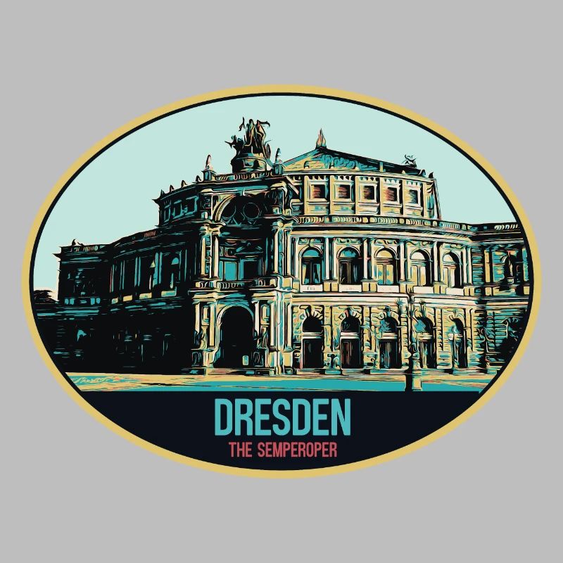 Semperoper de Dresde : Élégance en Illustration