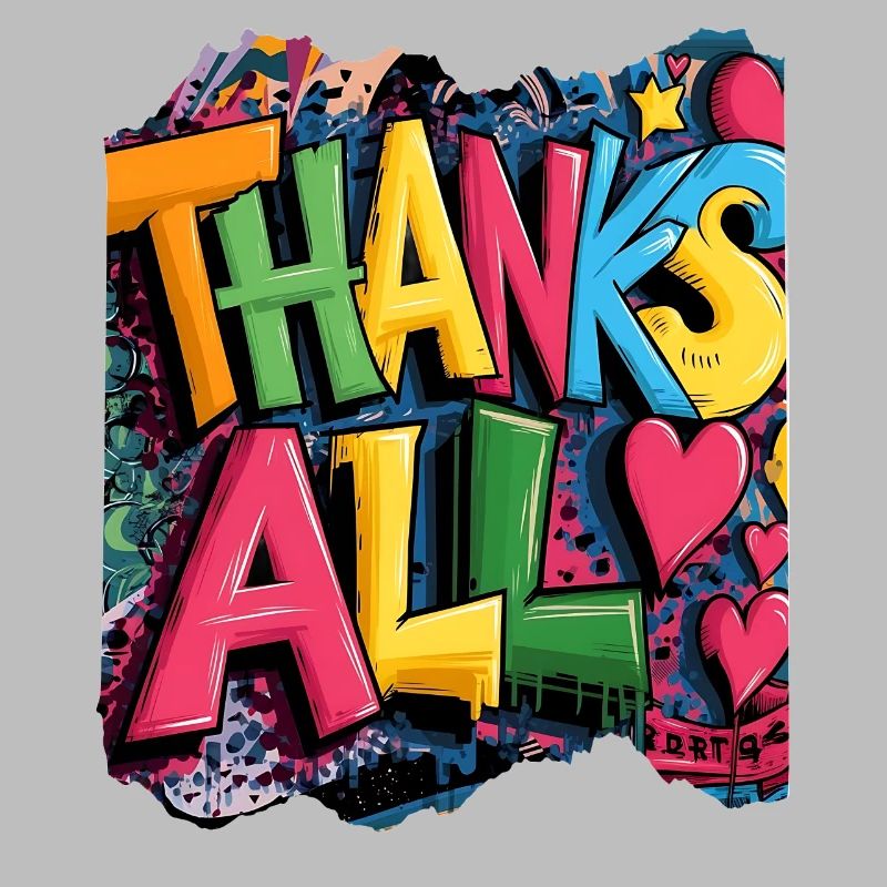Joyeux merci Graffiti Design