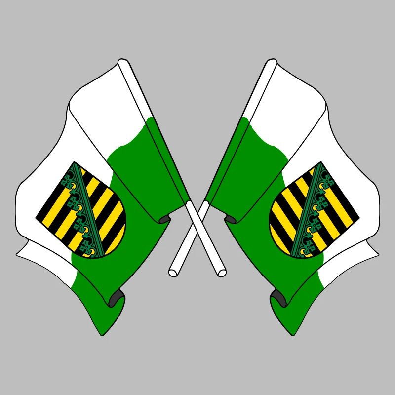 Two flags Saxony