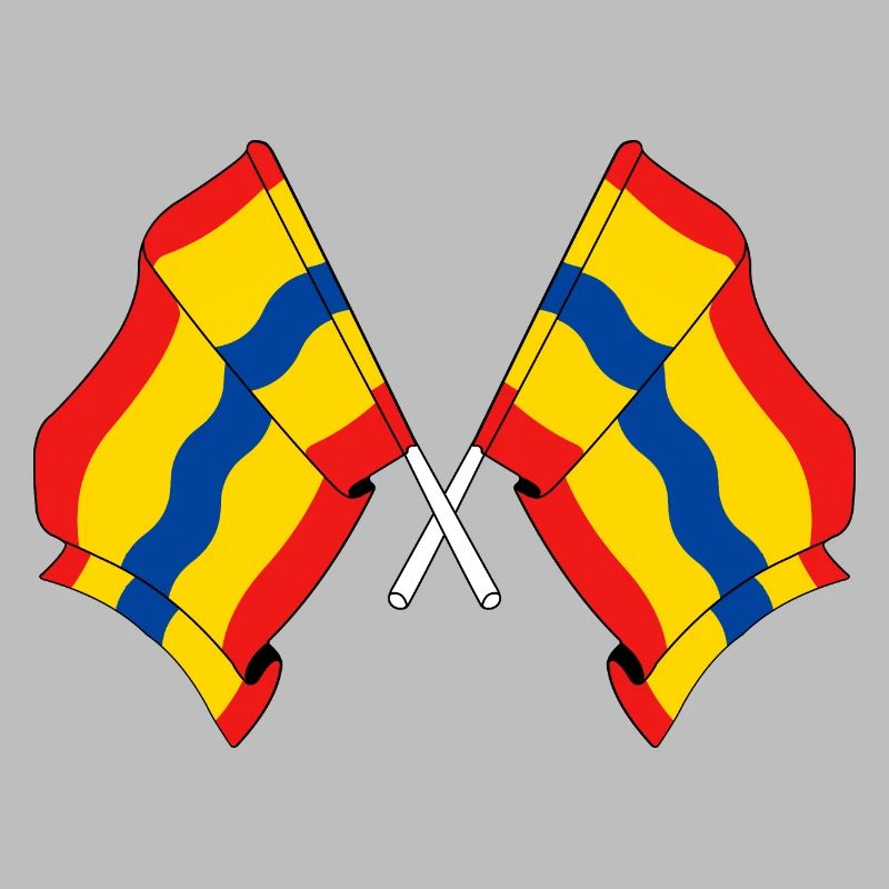 Deux drapeaux de la province d'Overijssel