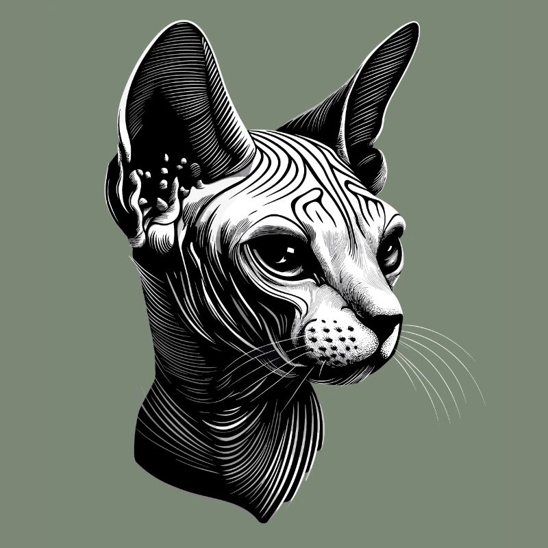 Chat Sphynx Chat Sphynx Chat Canadien Mignon Sphinx