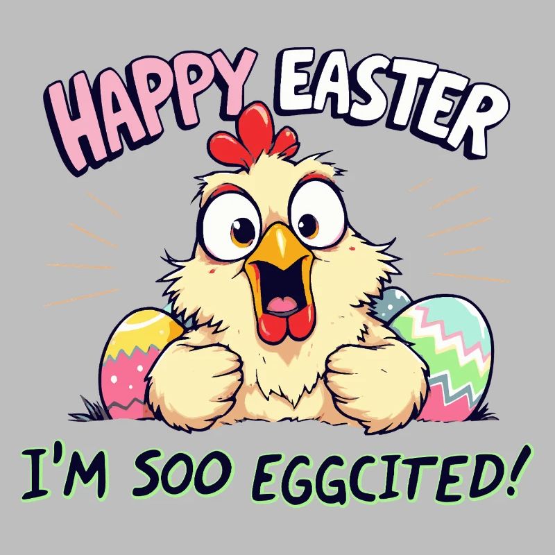 happy easter i am eggcited
