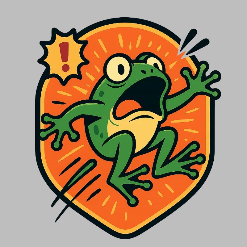 Panic Frog badge