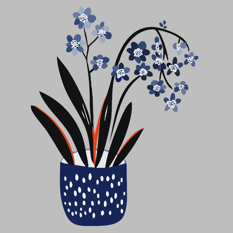Conception de plante mignonne