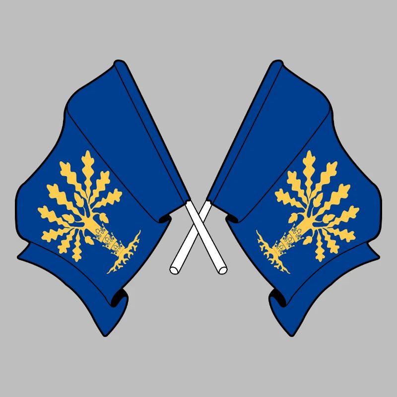 Blekinge, Suède – Double drapeau