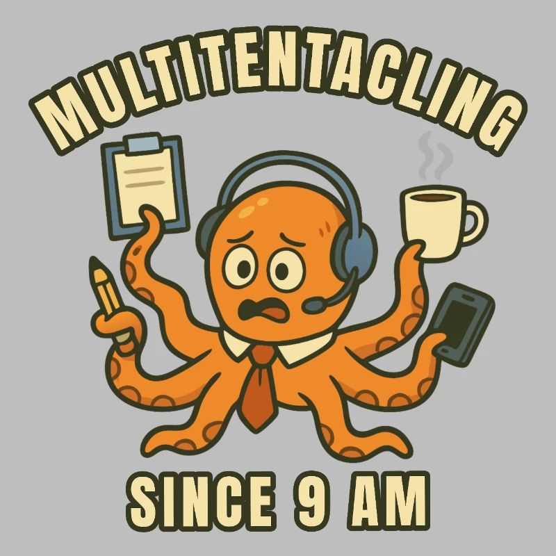 Multitasking Octopus at 9 a.m.