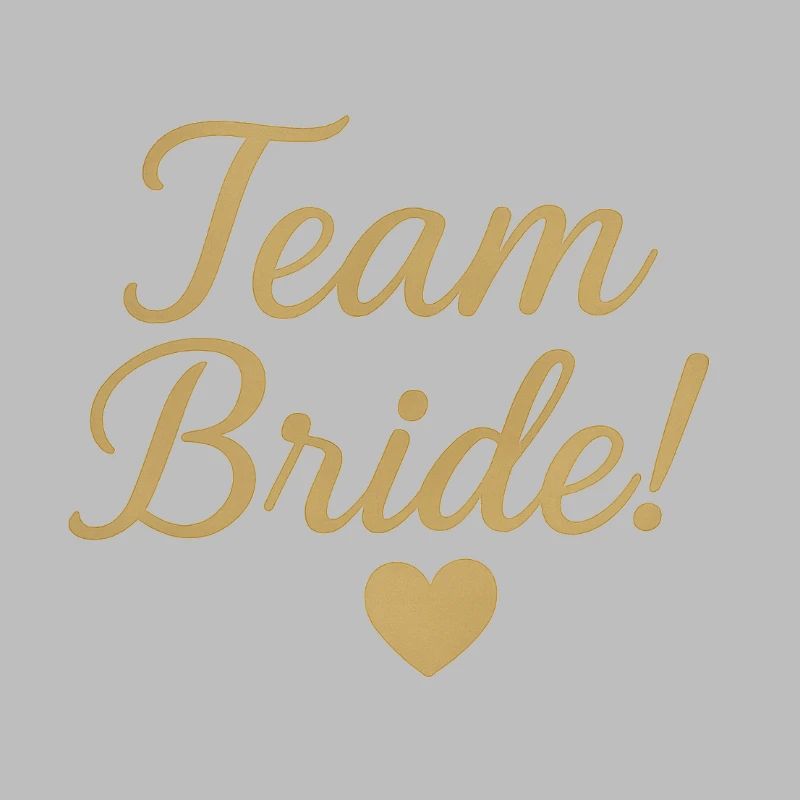 Conception de script d’or de l’équipe Bride. Mariage