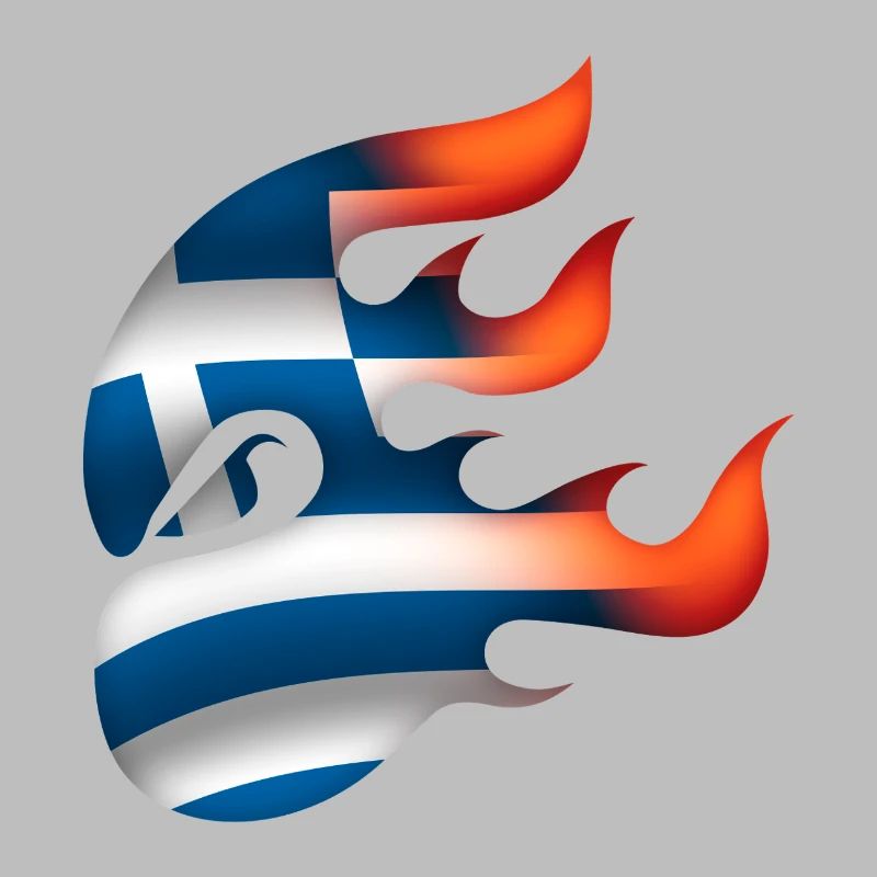 Drapeau de la Grèce - Grèce - Ninja