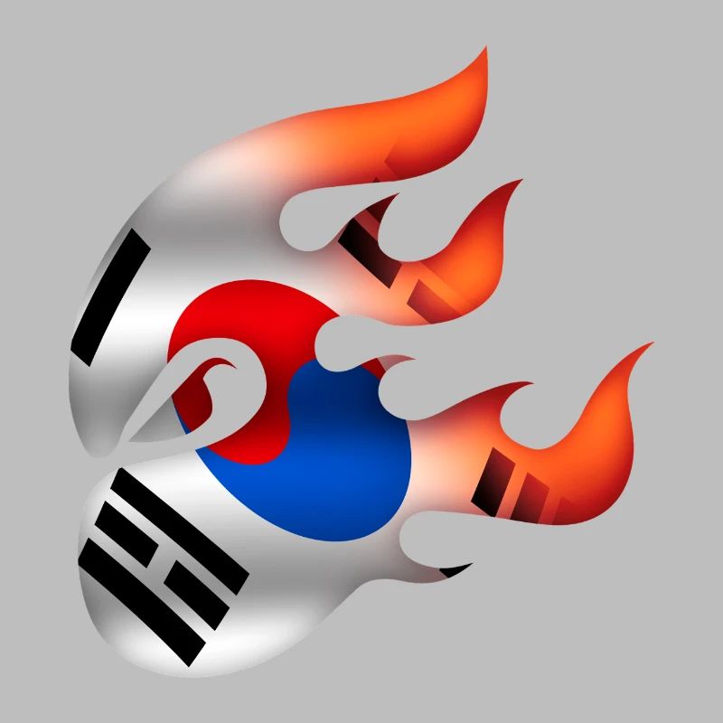 Drapeau coréen - Corée - Ninja