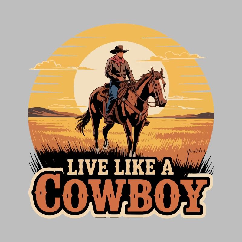 Conception graphique de Cowboy Sunset Ride