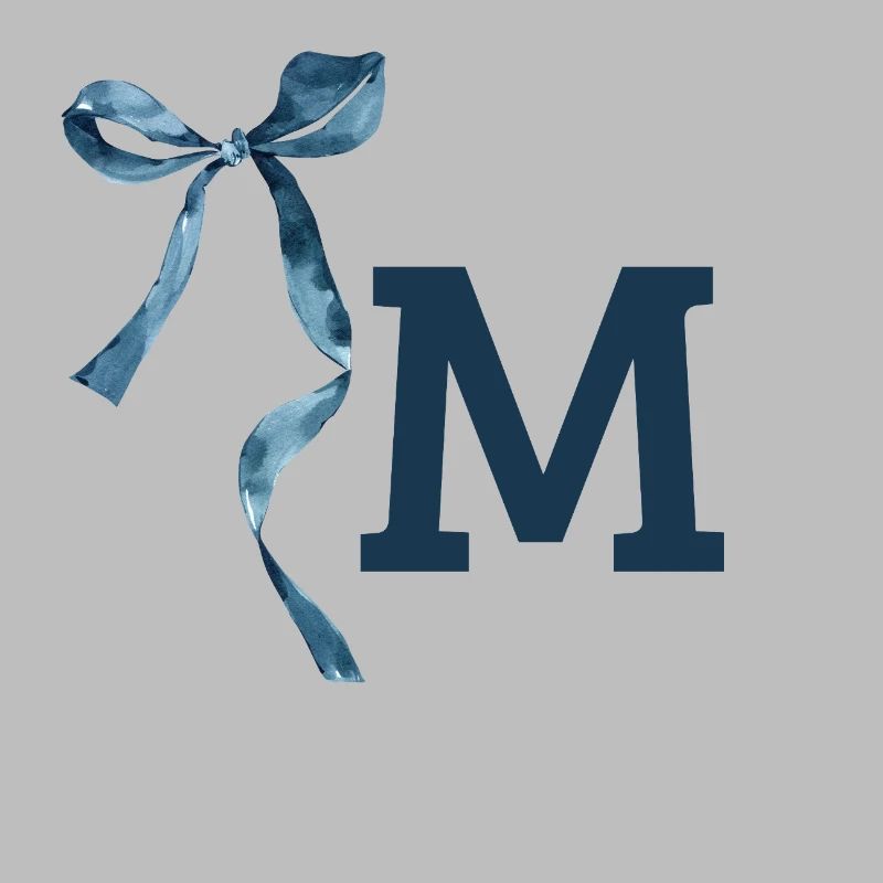 Monogramm m Geschenkidee