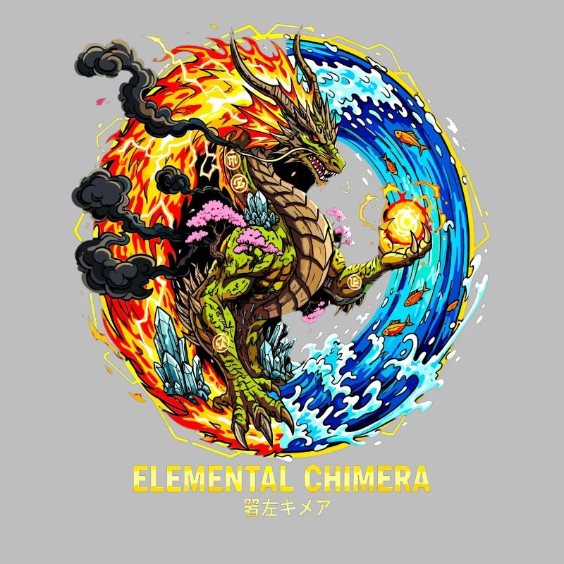 Chimère élémentaire | Dragon des 3 éléments
