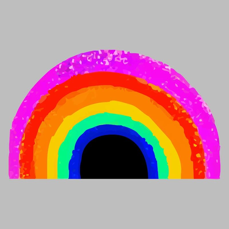 Lebendiger Regenbogenbogen