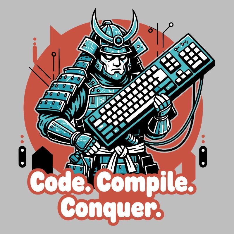 Codekampf Samurai mit Tastatur