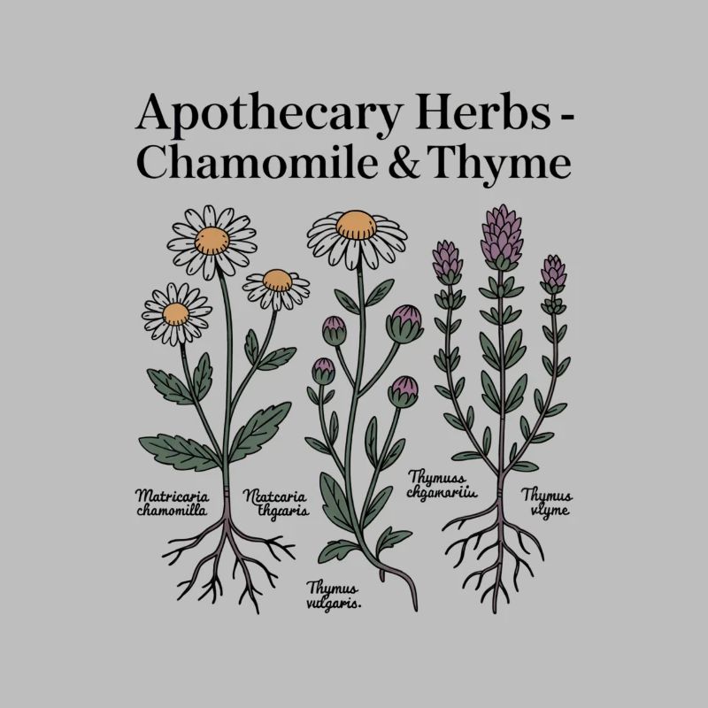 Chamomile & Thyme Medicinal Plants