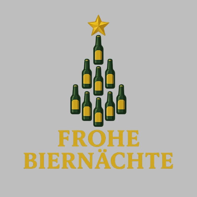 Frohe Biernächte Bier Weihnachtsbaum