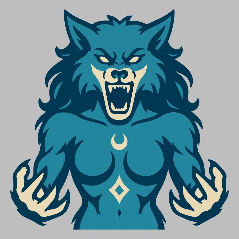 Conception de puissance Moonwolf