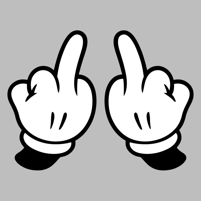 Mittelfinger Hand Frech