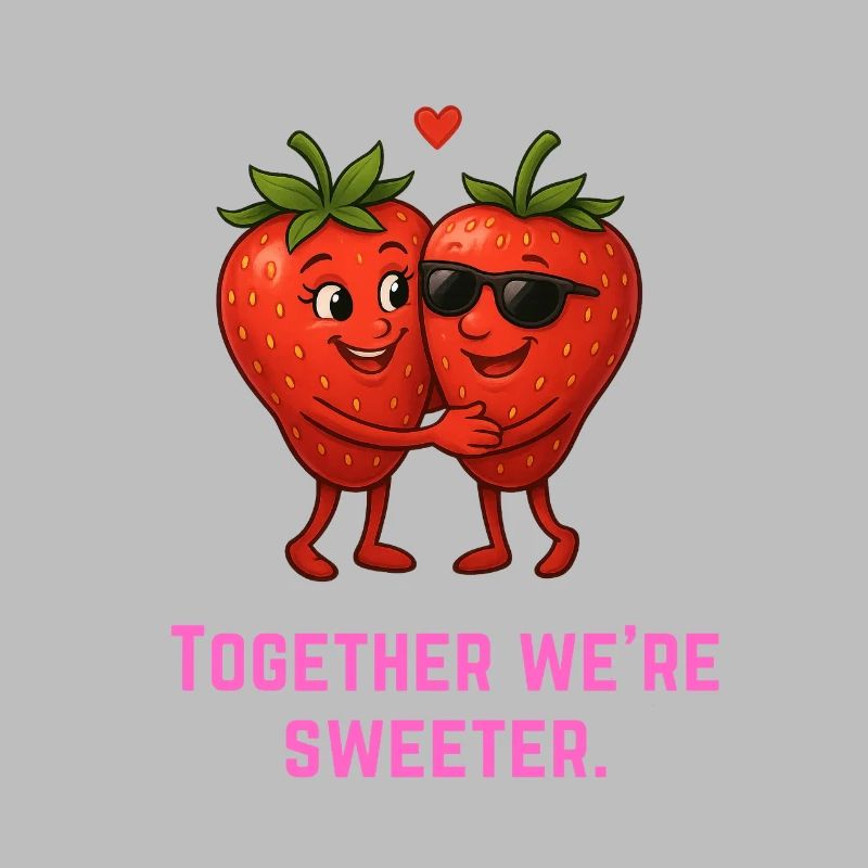Ensemble, nous sommes plus doux - Erdbeeren süß