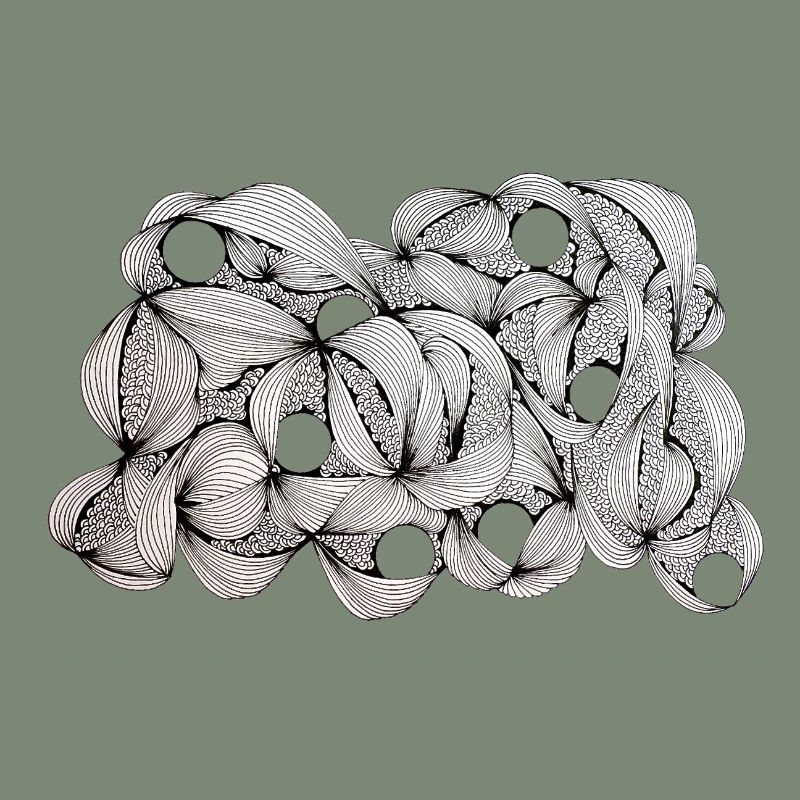 Lined Leaf Weave Pattern