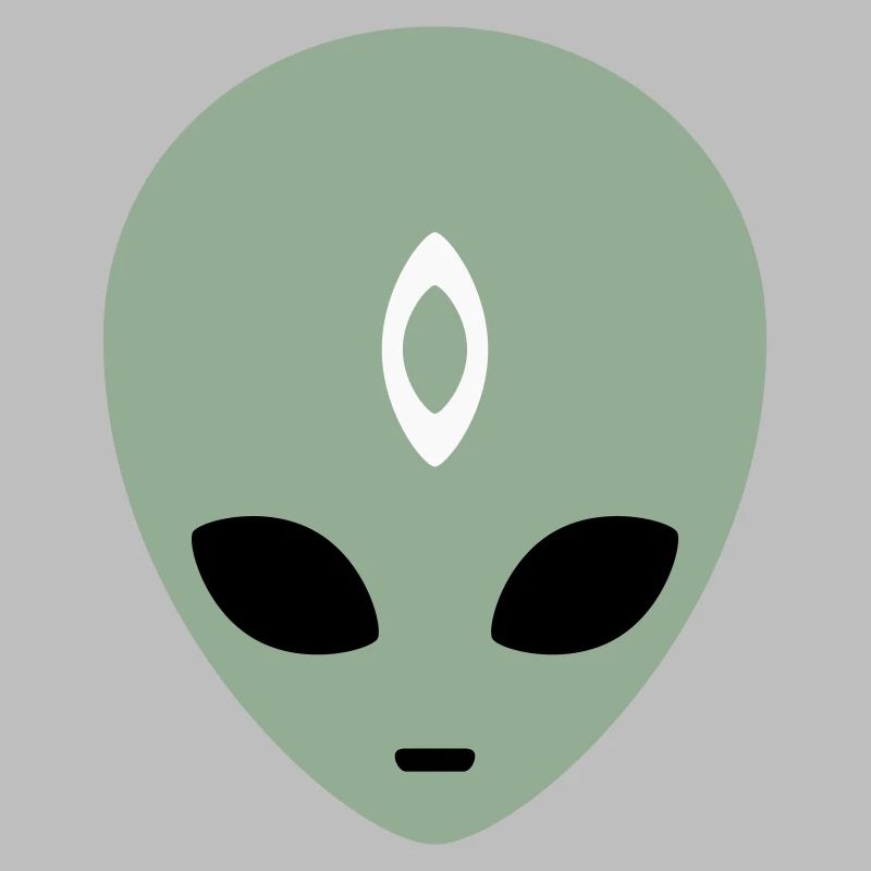 Alien Head Third Eye (three colours)