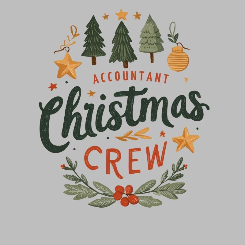 Comptable Christmas Crew Tee