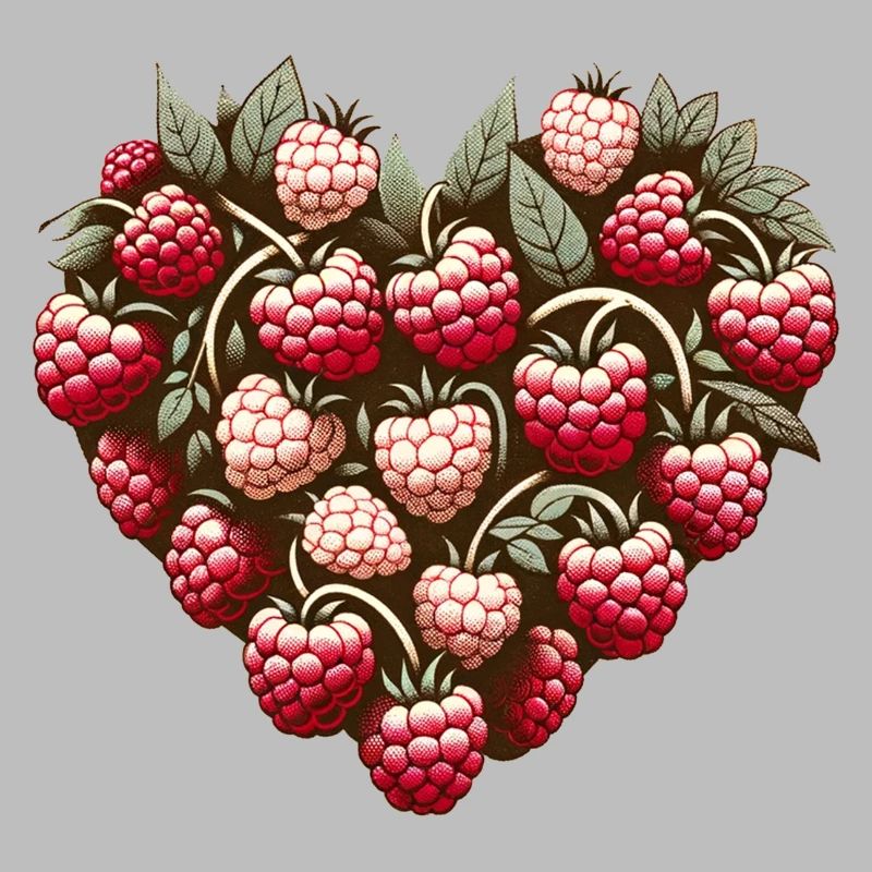Raspberry Heart Pattern