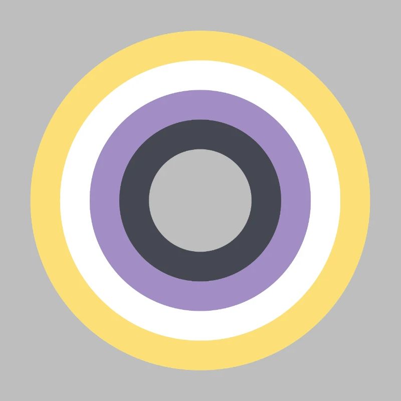 Concentric Ring Palette LGBTQ Non Binary