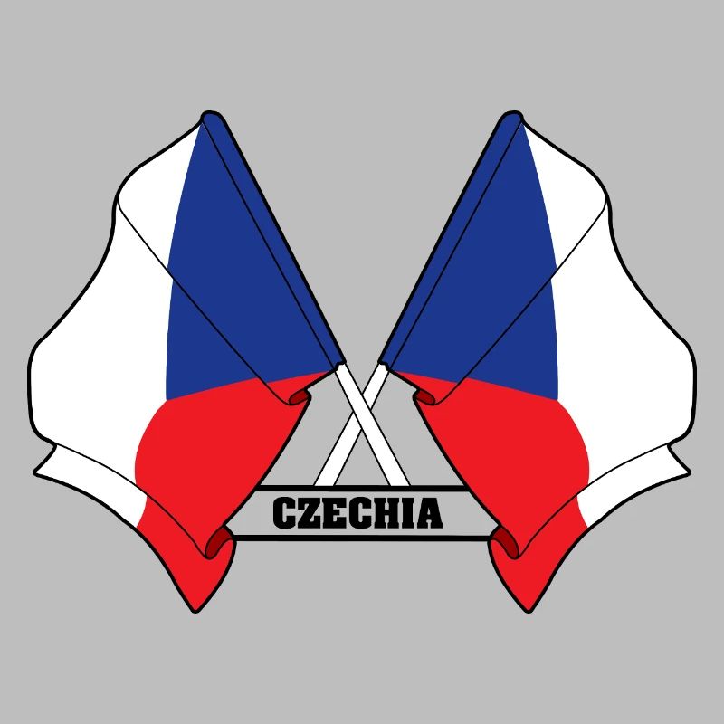 RÉPUBLIQUE TCHÈQUE – Drapeaux croisés