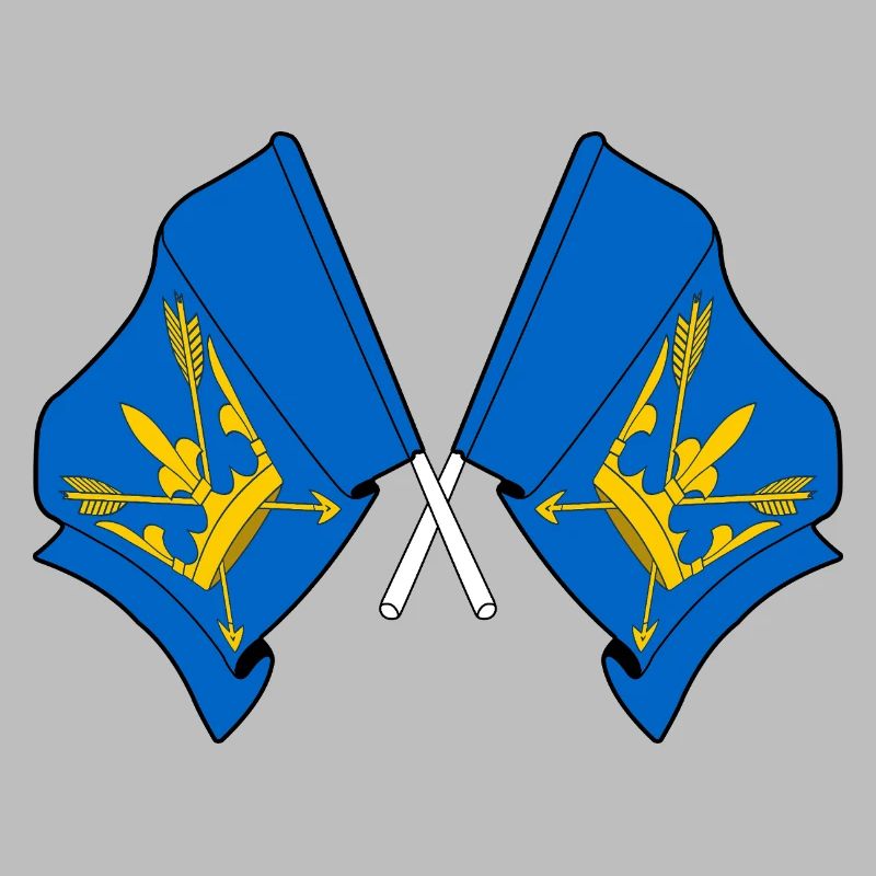 Drapeaux du Suffolk croisés