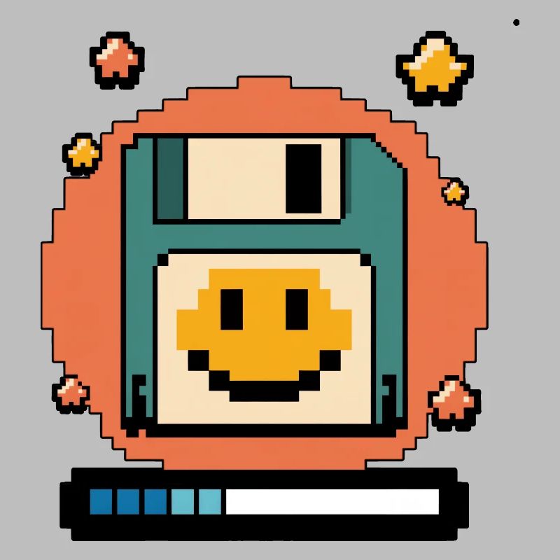 Floppy Disk Retro Internet