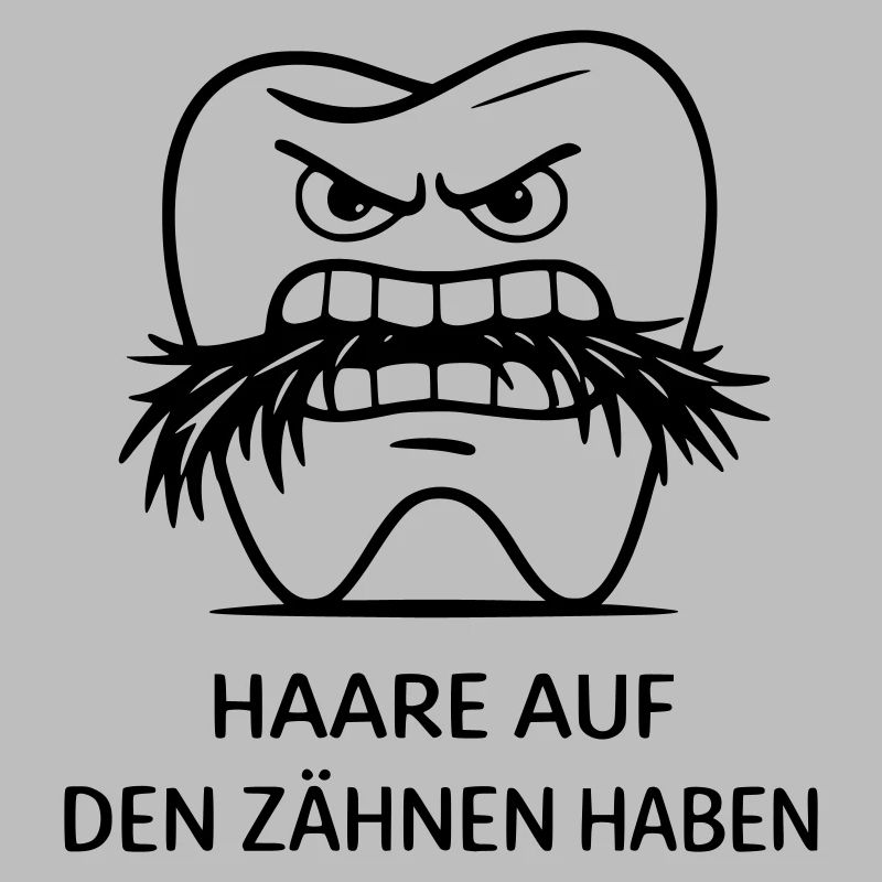 Les poils sur les dents ont une expression
