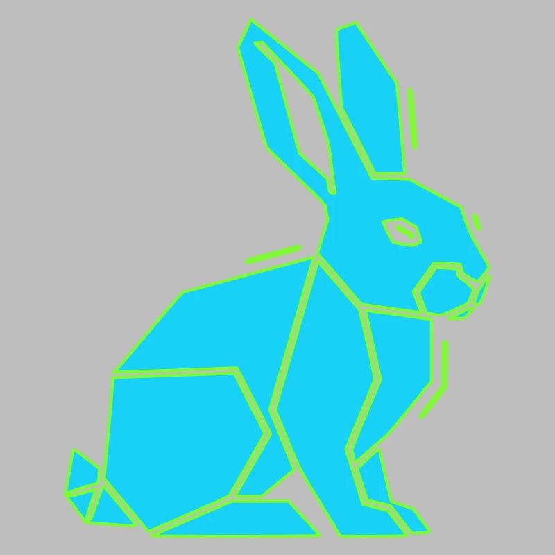Geometric Bunny Low Poly Modern