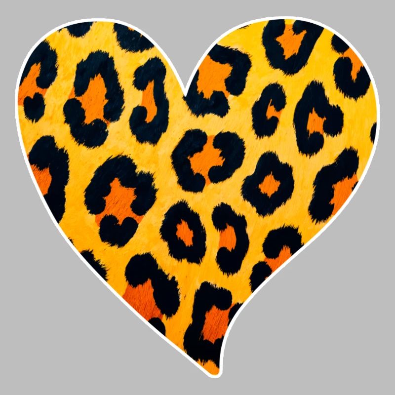 Leopard Heart Pattern: Wild Temperament