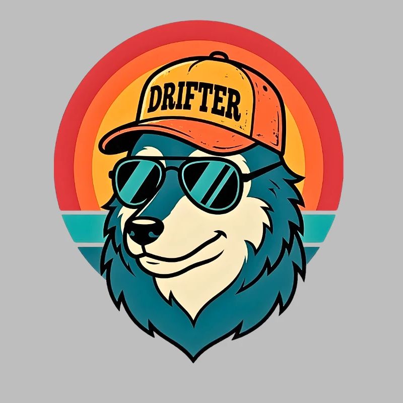 Drifter Wolf Sunset Tee