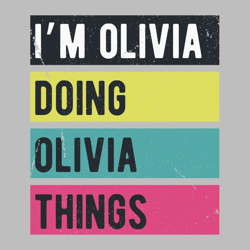 Ich bin Olivia und mache Olivia Dinge Retrofarben
