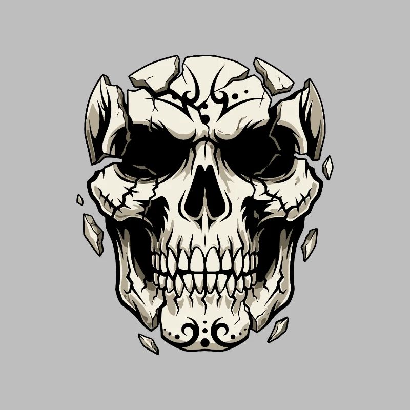 Splintering Skull – Gothic Graphics