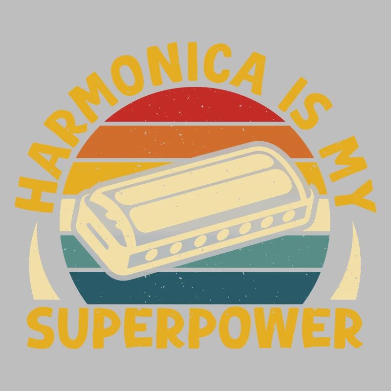 Harmonica drôle est mon super-pouvoir harmonica