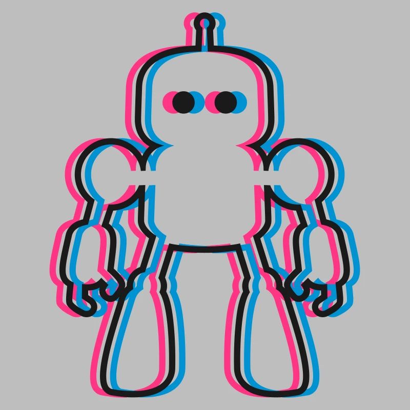 Roboter 3D Effekt KI Sci-Fi 