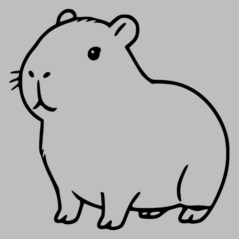 Capybara capybara black