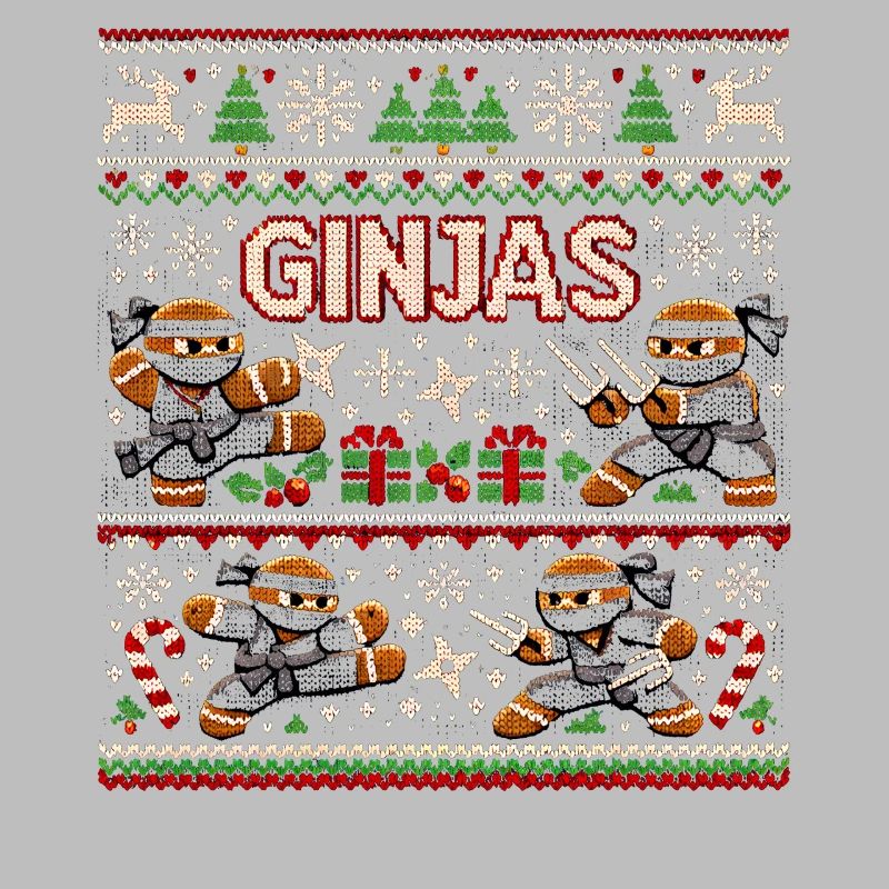 Ginjas Lebkuchen-Weihnachtspullover