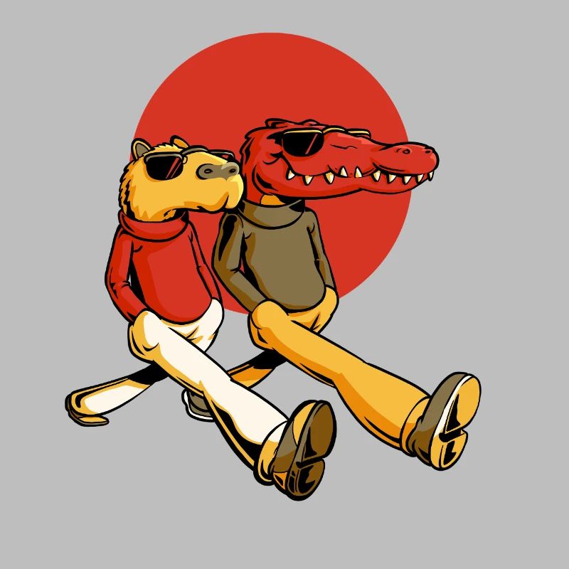Capybara et Gator