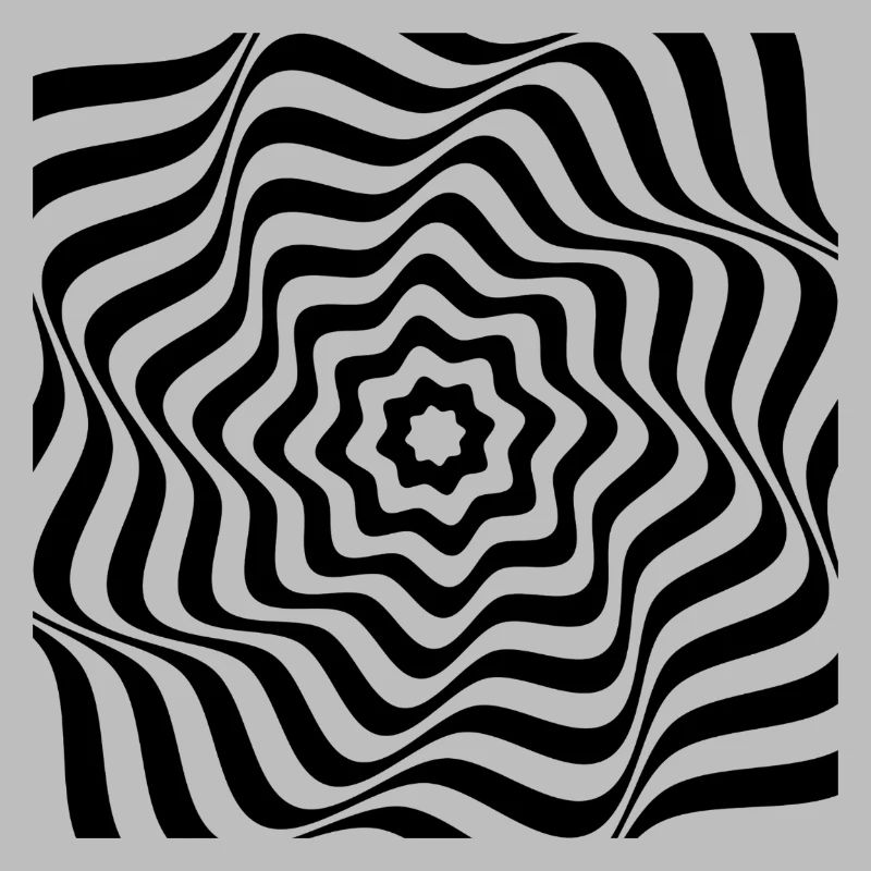 Hypnotic Black Spiral Pattern